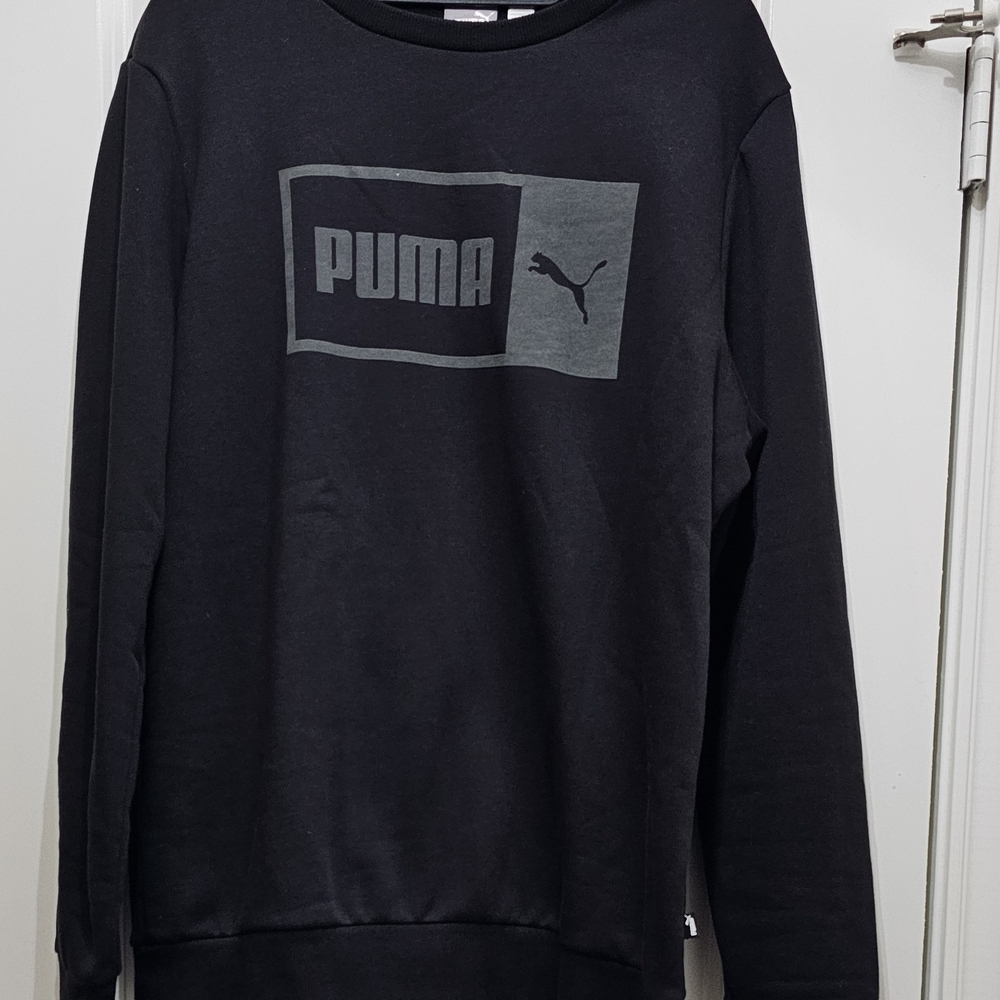 PUMA Men's Charcoal Crewneck Sweater
